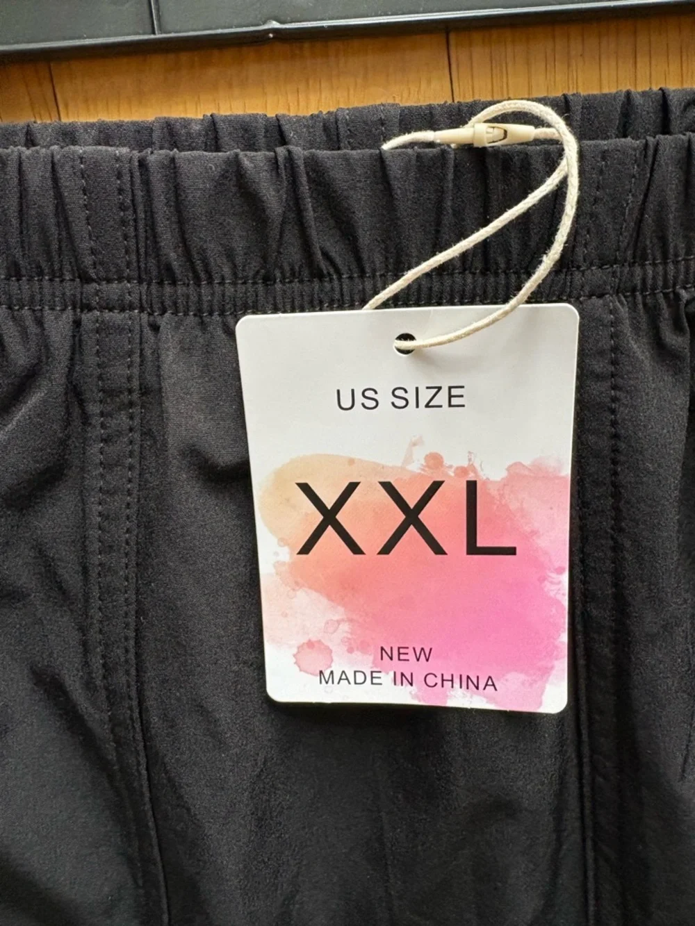 NWT Women’s Black Parachute Track Pants with White Side Stripes & Bow Ties XXL - Picture 2 of 5